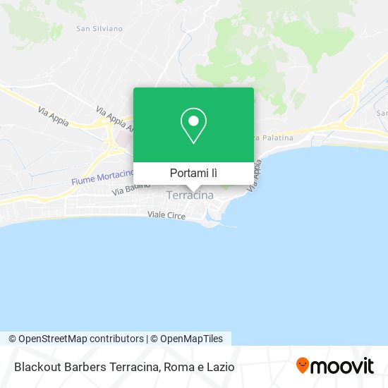 Mappa Blackout Barbers Terracina