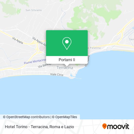 Mappa Hotel Torino - Terracina