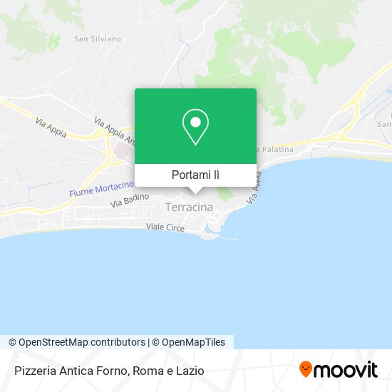 Mappa Pizzeria Antica Forno