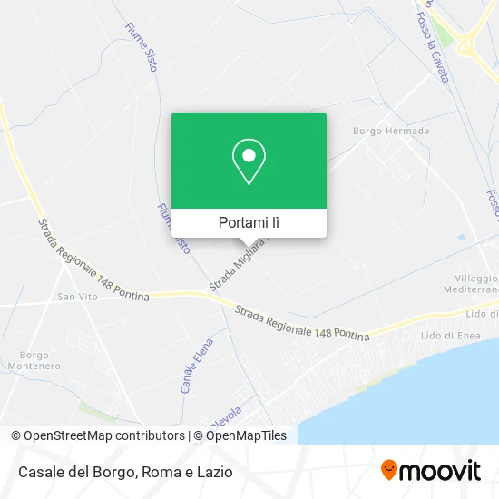 Mappa Casale del Borgo