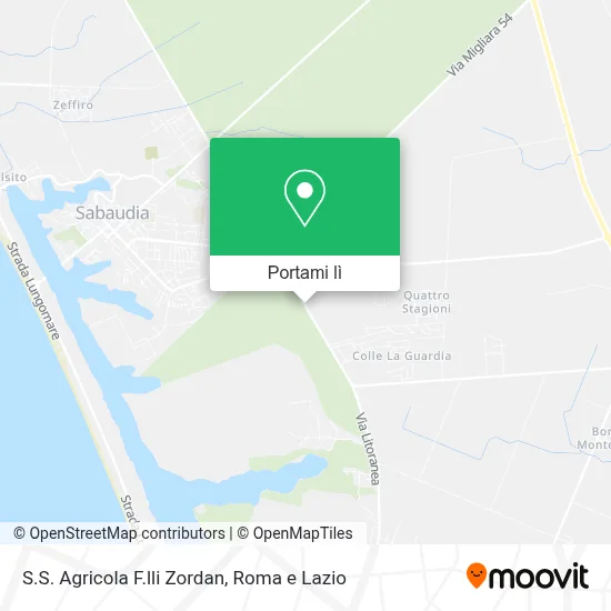 Mappa S.S. Agricola F.lli Zordan