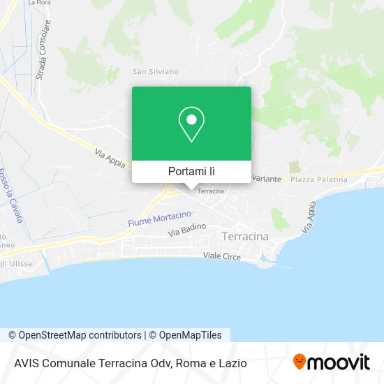 Mappa AVIS Comunale Terracina Odv