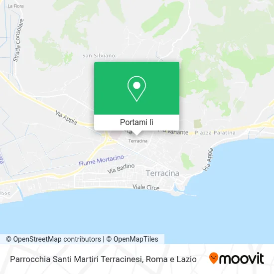 Mappa Parrocchia Santi Martiri Terracinesi