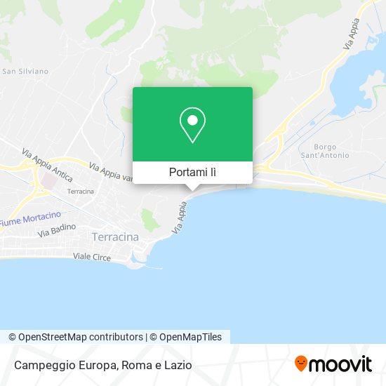 Mappa Campeggio Europa