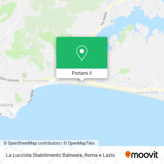 Mappa La Lucciola Stabilimento Balneare