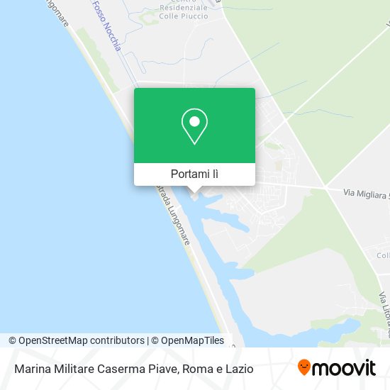 Mappa Marina Militare Caserma Piave