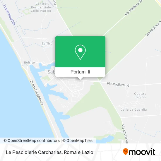 Mappa Le Pesciolerie Carcharias