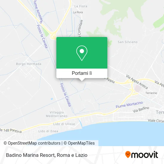 Mappa Badino Marina Resort