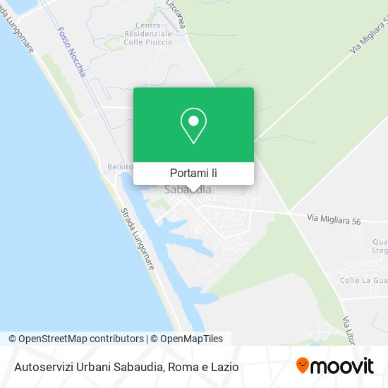 Mappa Autoservizi Urbani Sabaudia