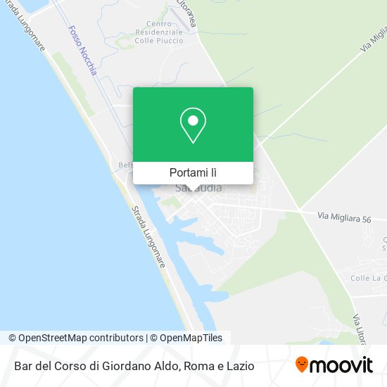 Mappa Bar del Corso di Giordano Aldo