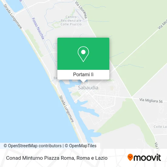 Mappa Conad Minturno Piazza Roma