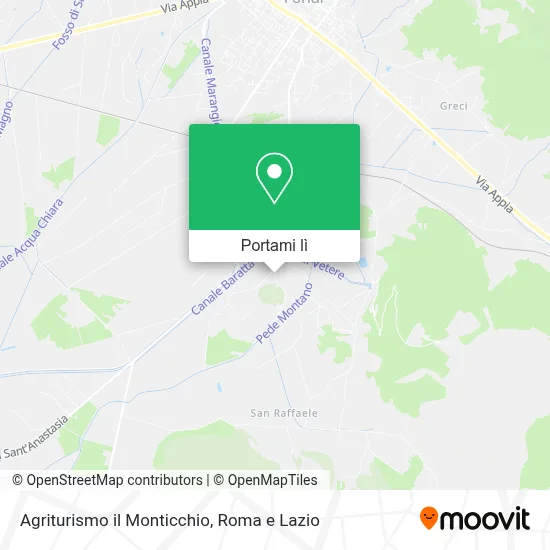 Mappa Agriturismo il Monticchio