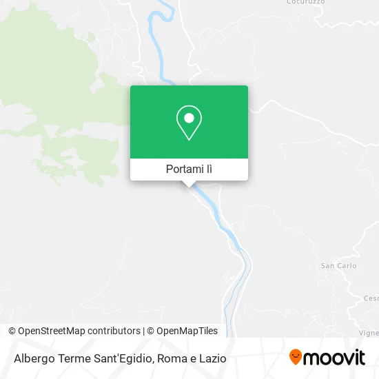 Mappa Albergo Terme Sant'Egidio