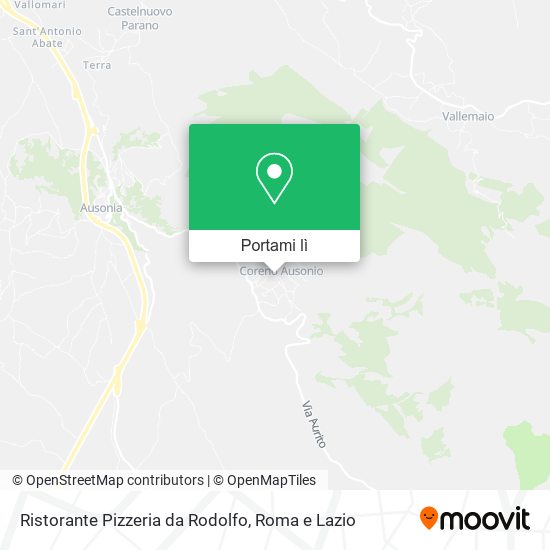 Mappa Ristorante Pizzeria da Rodolfo