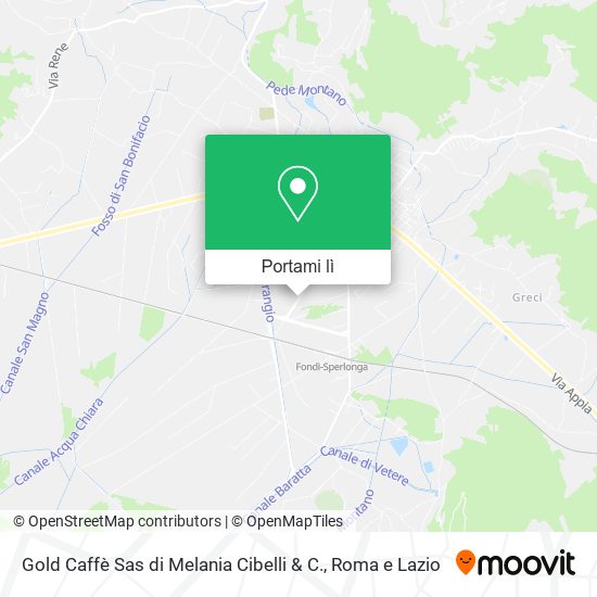 Mappa Gold Caffè Sas di Melania Cibelli & C.