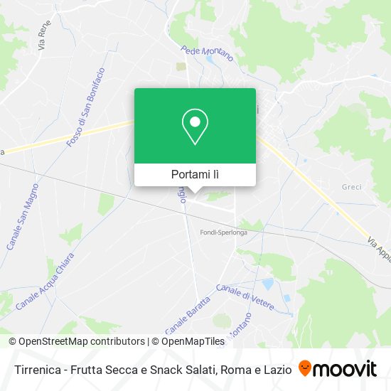 Mappa Tirrenica - Frutta Secca e Snack Salati