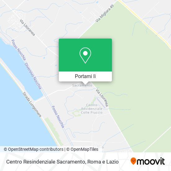 Mappa Centro Resindenziale Sacramento