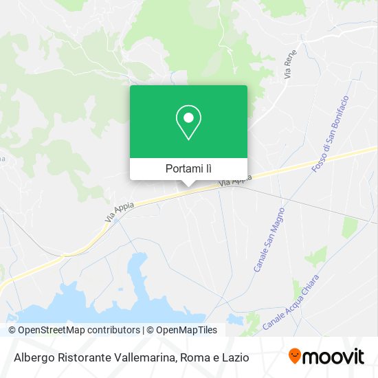 Mappa Albergo Ristorante Vallemarina