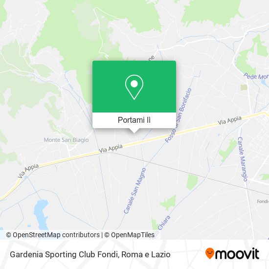 Mappa Gardenia Sporting Club Fondi