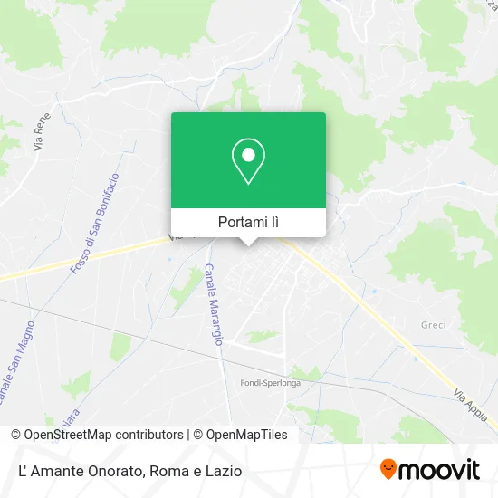 Mappa L' Amante Onorato