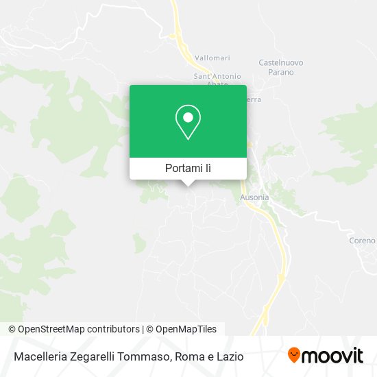Mappa Macelleria Zegarelli Tommaso