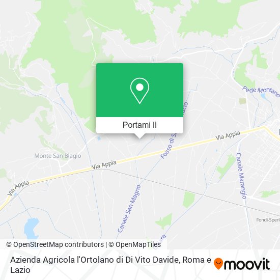 Mappa Azienda Agricola l'Ortolano di Di Vito Davide