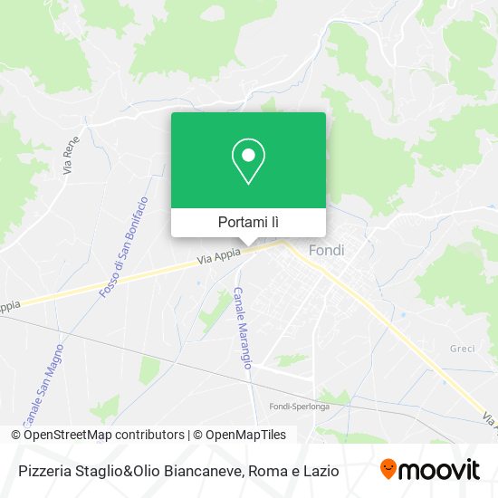 Mappa Pizzeria Staglio&Olio Biancaneve