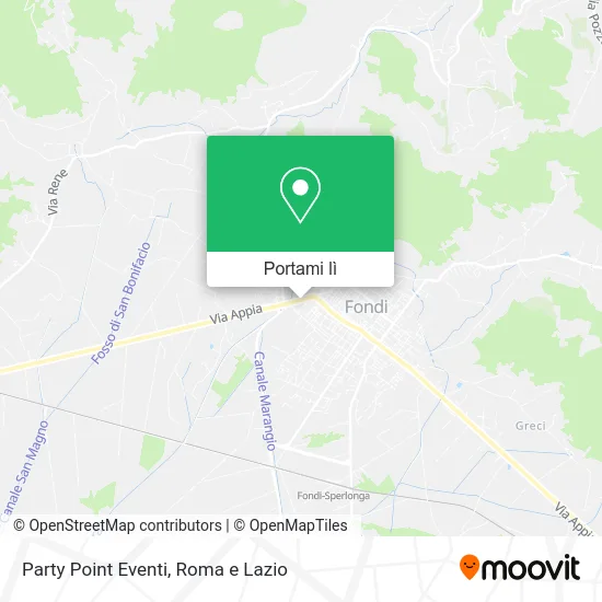 Mappa Party Point Eventi