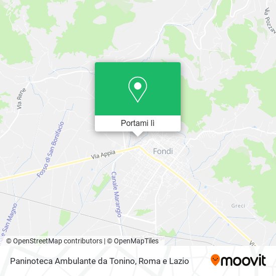 Mappa Paninoteca Ambulante da Tonino