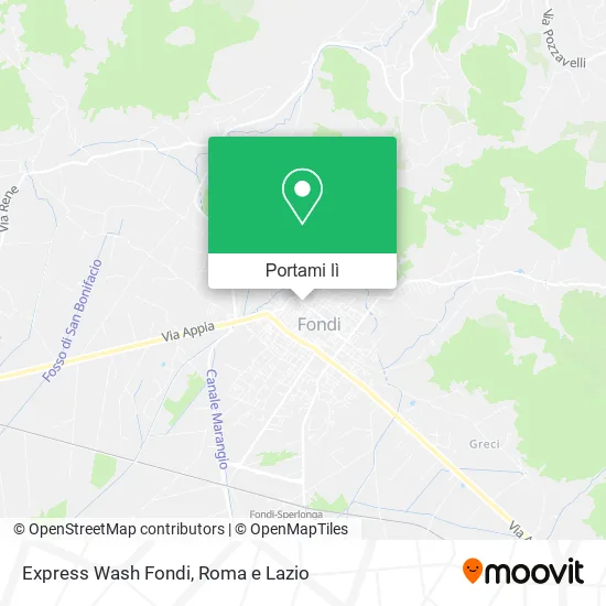 Mappa Express Wash Fondi