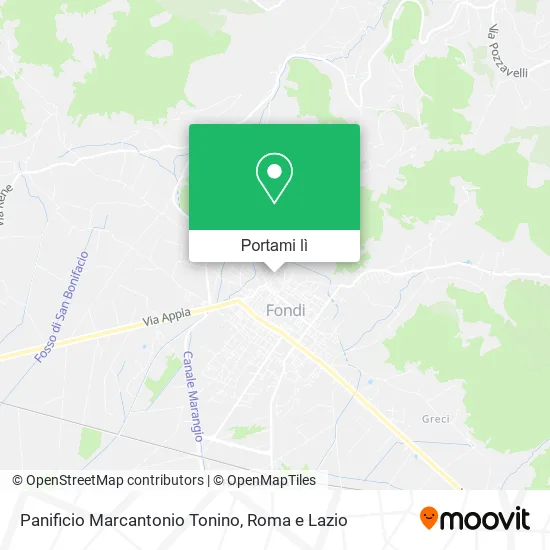 Mappa Panificio Marcantonio Tonino