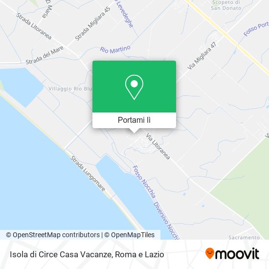 Mappa Isola di Circe Casa Vacanze