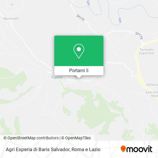 Mappa Agri Esperia di Baris Salvador
