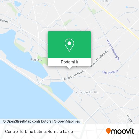 Mappa Centro Turbine Latina