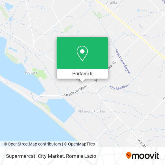 Mappa Supermercati City Market