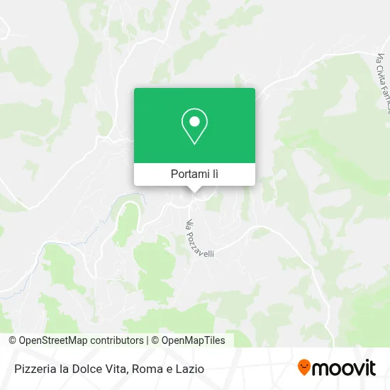 Mappa Pizzeria la Dolce Vita
