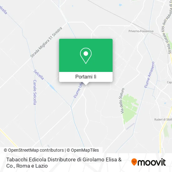 Mappa Tabacchi Edicola Distributore di Girolamo Elisa & Co.
