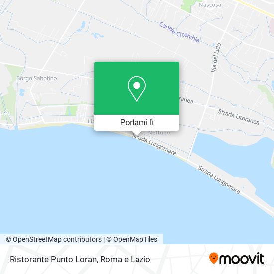Mappa Ristorante Punto Loran