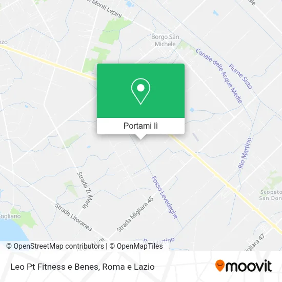 Mappa Leo Pt Fitness e Benes
