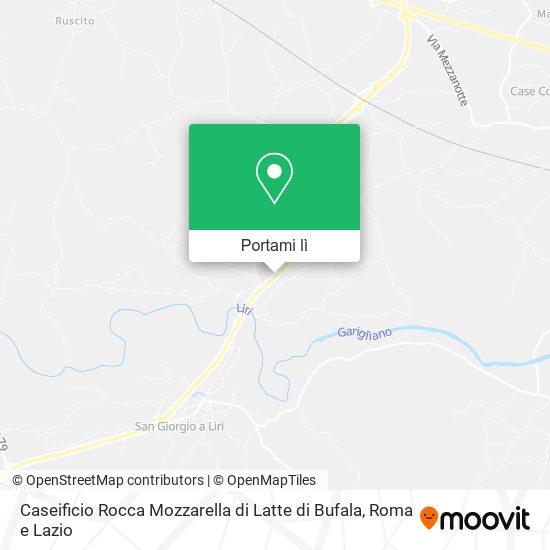 Mappa Caseificio Rocca Mozzarella di Latte di Bufala