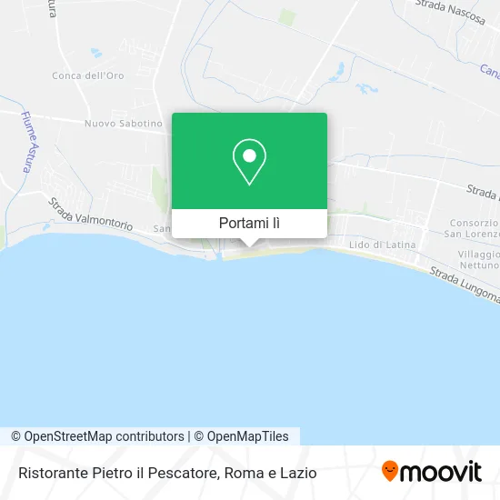 Mappa Ristorante Pietro il Pescatore