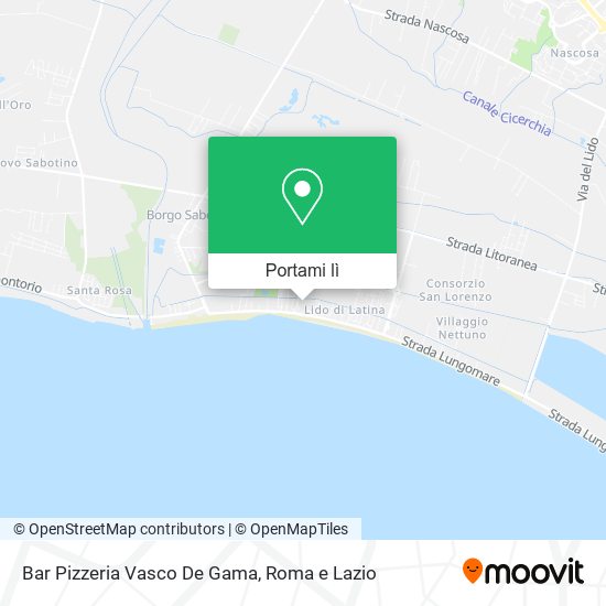 Mappa Bar Pizzeria Vasco De Gama