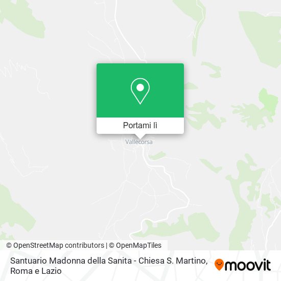 Mappa Santuario Madonna della Sanita - Chiesa S. Martino
