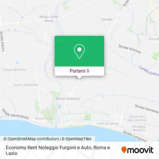 Mappa Economy Rent Noleggio Furgoni e Auto