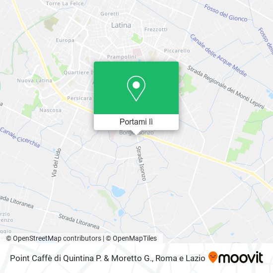 Mappa Point Caffè di Quintina P. & Moretto G.
