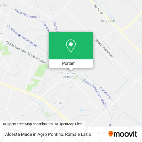 Mappa Alceste Made in Agro Pontino