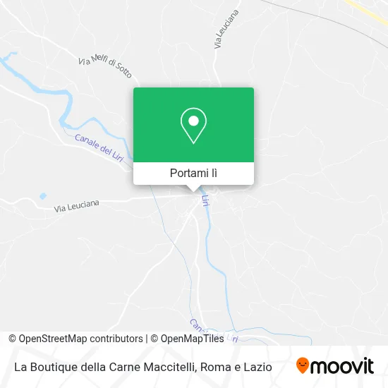 Mappa La Boutique della Carne Maccitelli