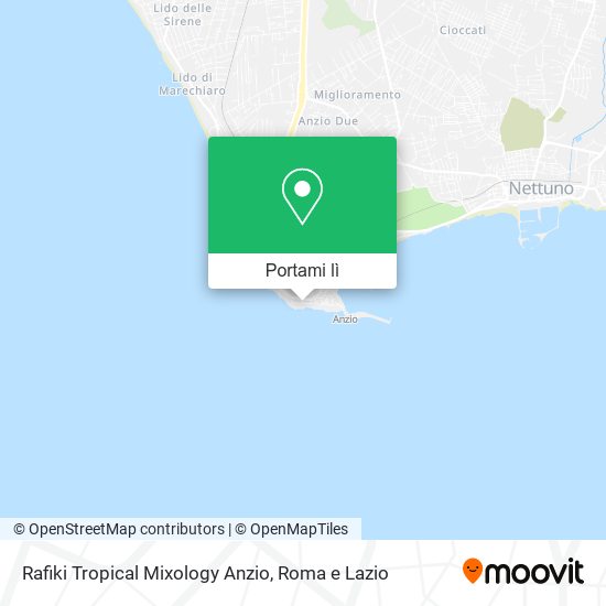 Mappa Rafiki Tropical Mixology Anzio