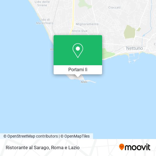 Mappa Ristorante al Sarago