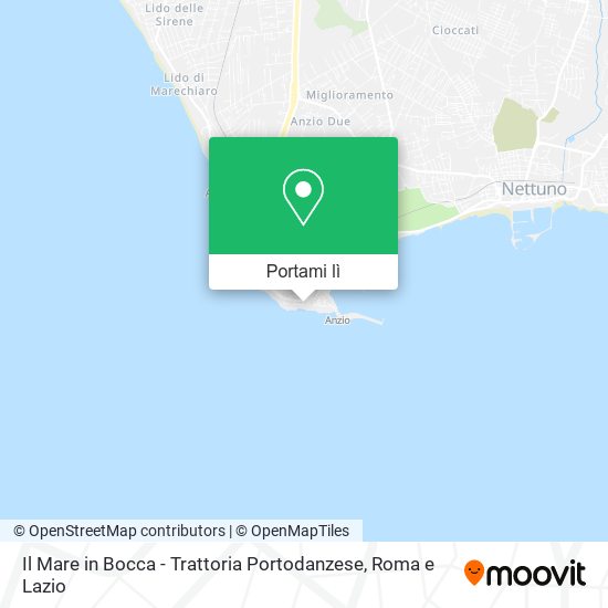 Mappa Il Mare in Bocca - Trattoria Portodanzese